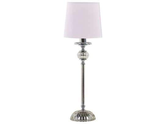 Lampa stołowa metalowa różowa KUBENA Beliani