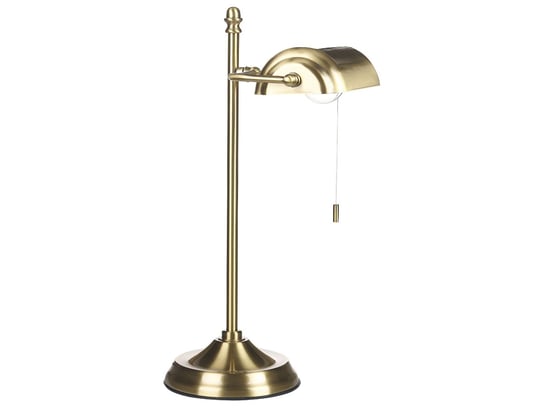 Lampa stołowa metalowa złota MARAVAL Beliani