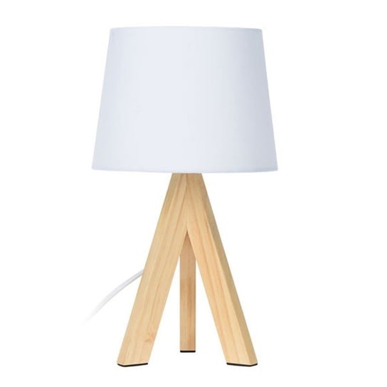 Lampa stołowa nocna, biała, 35x20 cm 