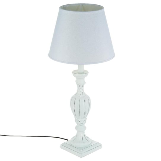 Lampa stołowa PATINE BLANC z abażurem, 55 cm Atmosphera