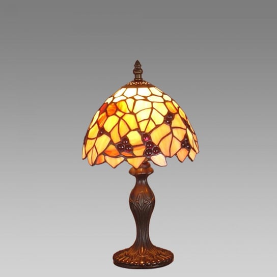 Lampa stołowa PREZENT Tiffany 69, E14, brązowa Prezent