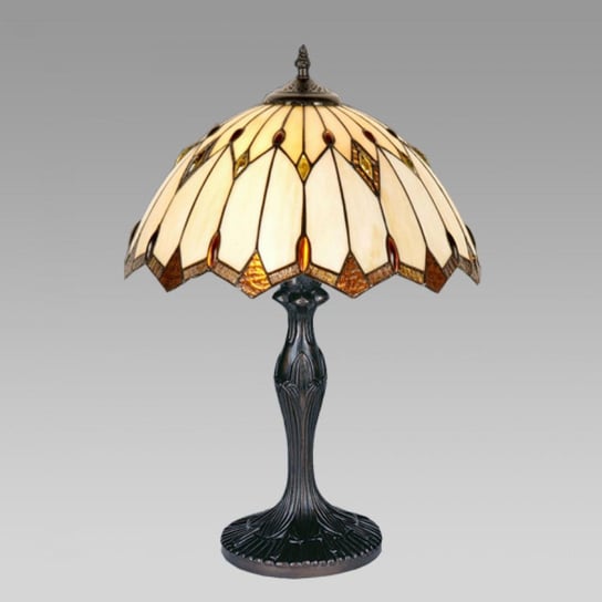 Lampa stołowa PREZENT Tiffany 82, E27, brązowa Prezent