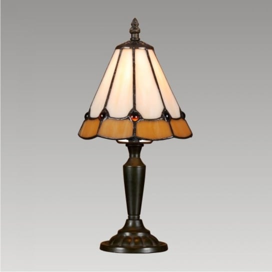 Lampa stołowa PREZENT Tiffany 91, E14, brązowa Prezent