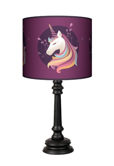 Lampa stołowa Queen Tęczowy Jednorożec Unicorn - Fotolampy dla dzieci Fotolampy