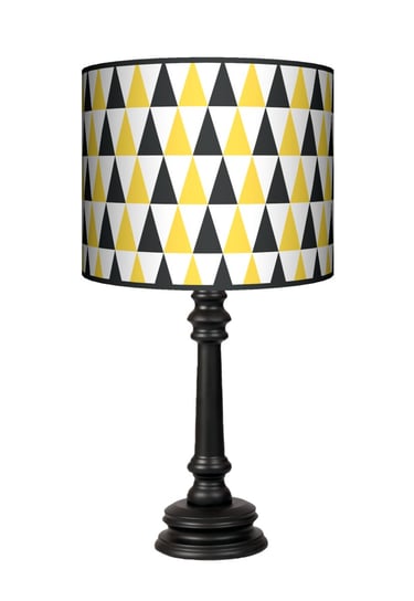 Lampa stołowa Queen Trójkąty Black & yellow Fotolampy Trójkąty - żółty - czarny - biały Fotolampy