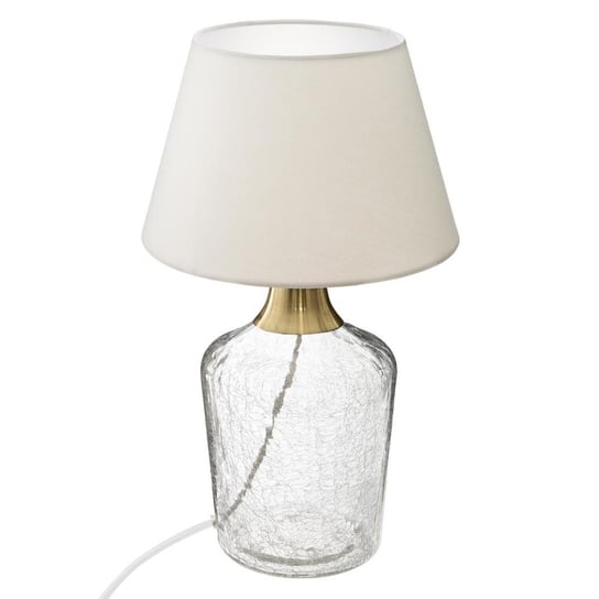 Lampa stołowa SILA, szklana, 39 cm, biały Atmosphera
