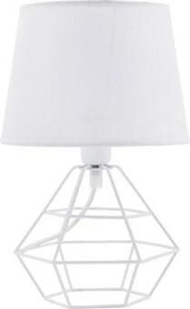 Lampa stołowa TK LIGHTING Diamond White, biała, 60 W TK Lighting