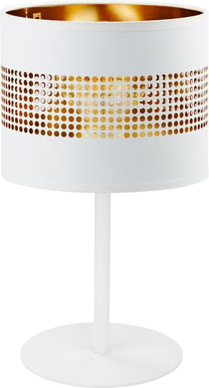Lampa stołowa TK LIGHTING Tago White 1pł., E27, biało-złota, 39x20 cm TK Lighting