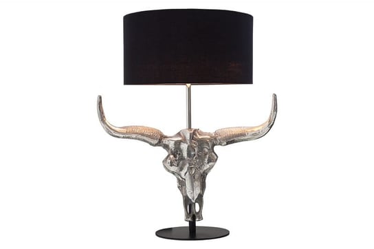 Lampa stołowa Toro rogi czarna chrom 68cm (Z38321) Invicta Interior