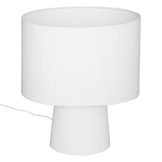 Lampa stołowa z abażurem EIRA, biała, wys. 45 cm Atmosphera