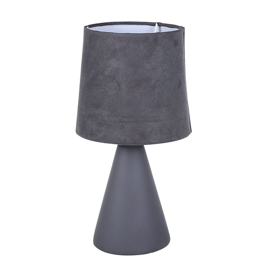 Lampa stołowa z podstawą ceramiczną ALTOM DESIGN, szara, 13x25 cm ALTOMDESIGN