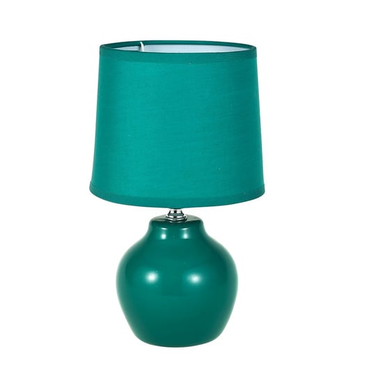 Lampa stołowa z podstawą ceramiczną ALTOM DESIGN, zielona, 15x25 cm ALTOMDESIGN