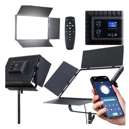 Lampa Studyjna Panelowa Fotograficzna LED 150W 3200-5600K Pilot GearPro