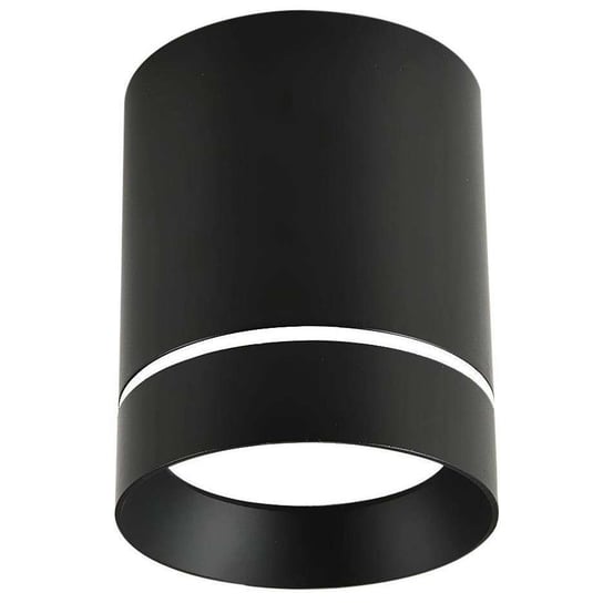 LAMPA sufitowa 2282787 Candellux metalowa OPRAWA tuba plafon z paskiem czarna Candellux
