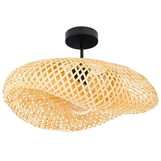 Lampa sufitowa bambusowa plecionka czarna NUSA 50cm Ledigo