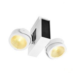 Lampa sufitowa biało-czarna TEC KALU CL double 31W 3000K 24st SLV 1001432 SLV