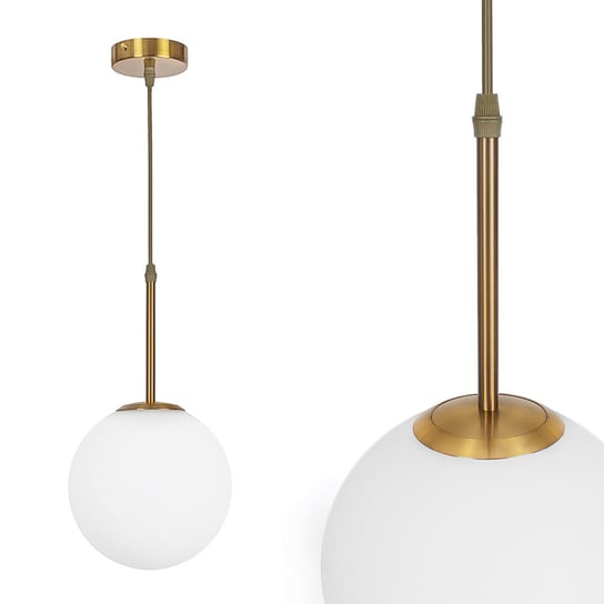 Lampa sufitowa biało-złota glamour 61-206 Sofer