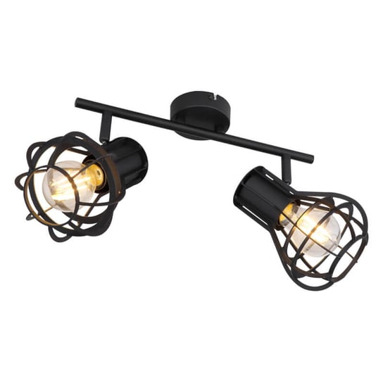 Lampa sufitowa CLASTRA 15388-2 Globo industrialna czarna Globo