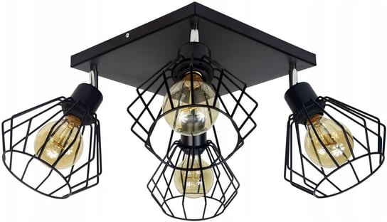 LAMPA SUFITOWA CZARNA BRYLANT DIAMENT WISZĄCA ŻYRANDOL LOFT EDISON LED E27 MODERNO