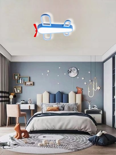 Lampa sufitowa dziecięca żyrandol LED samolot chmura nowość Inna marka