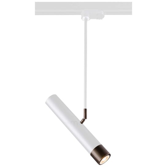 Lampa sufitowa EIDO 0365 Amplex reflektorowa OPRAWA metalowa do systemu szynowego 3-fazowego biały złoty Amplex