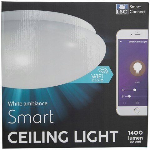 LAMPA SUFITOWA INTELIGENTNA LSC WIFI LED PLAFON 28 cm 1400 lumen 360° IP20 Inna marka