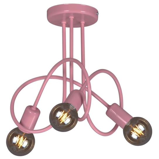 LAMPA sufitowa K-4518 Kaja metalowa OPRAWA loftowa plafon do pokoju dziecięcego sticks różowy KAJA