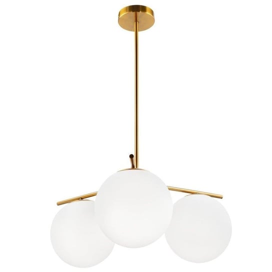 LAMPA sufitowa KKST-5026-3 BRASS szklana OPRAWA modernistyczna kule balls mosiądz Step Into Design