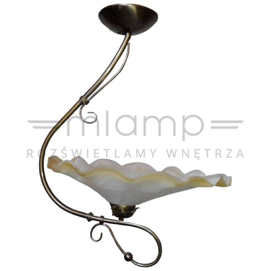 LAMPA sufitowa KUT 208 klasyczna OPRAWA liść ecru Mlamp