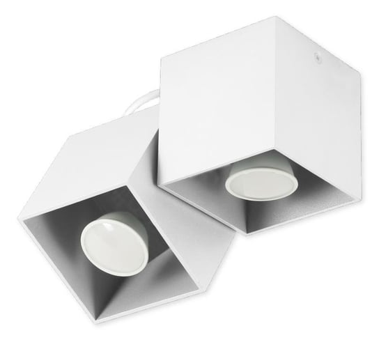 Lampa sufitowa LAMPEX Kraft, biała, 40W, 20x15 cm Lampex