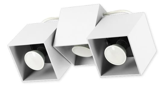 Lampa sufitowa LAMPEX Kraft, biała, 40W, 20x15 cm Lampex