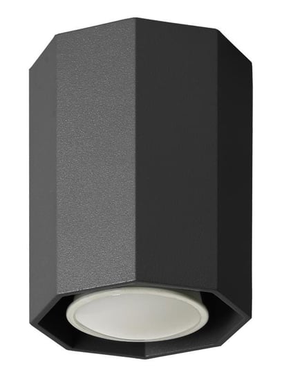 Lampa sufitowa LAMPEX Okta, czarna, 6x10 cm, 40 W Lampex
