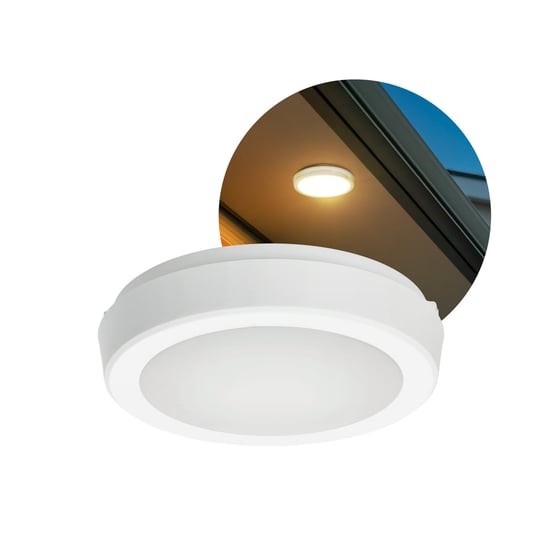 Lampa Sufitowa LED 12W Biała Okrągła CCT Regulacja Barwy Oprawa Natynkowa Kobi