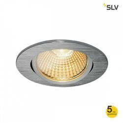 Lampa sufitowa LED do wbudowania w zestawie NEW TRIA 68 okrągła 38° 11W 800m 2700K aluminium matowe Spotline SLV