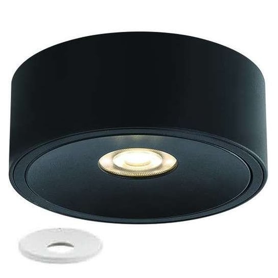 LAMPA sufitowa Neo Nero Slim Led / UFO Bianco Orlicki Design okrągła OPRAWA downlight LED 10W 3000K natynkowy czarny biały Orlicki Design