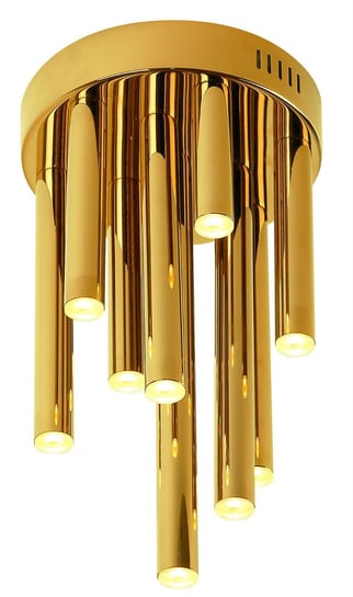 LAMPA sufitowa ORGANIC C0197D Maxlight metalowa OPRAWA tuby LED 10W 3000K sople złote MaxLight