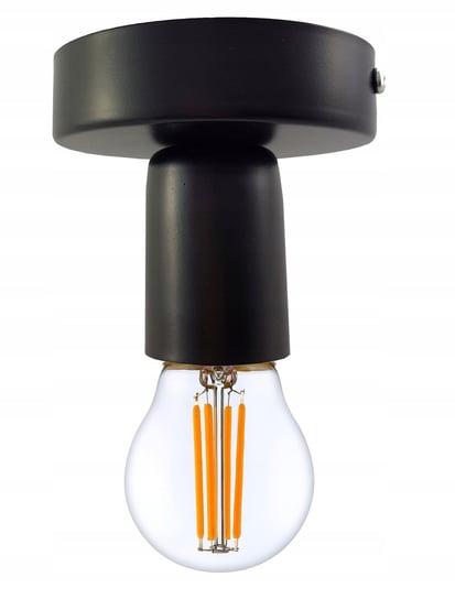 Lampa Sufitowa Plafon Czarny Loft Na E27 Edison INECT