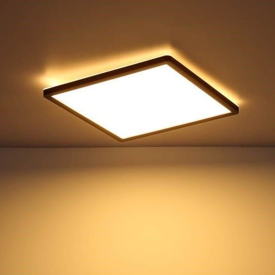 LAMPA sufitowa SAPANA 41563-18B Globo kwadratowa LED 18W 3000K do łazienki IP44 czarna Globo