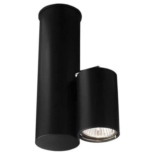 LAMPA sufitowa SHIMA 2201 Shilo metalowa OPRAWA tuba do łazienki okrągła czarna Shilo