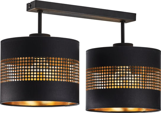 Lampa sufitowa TK LIGHTING Tago Black 2pł, E27, czarno-złota, 27x45x20 cm TK Lighting