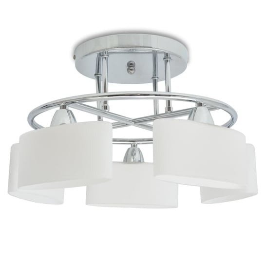 Lampa sufitowa vidaXL, biała, 5xE14, 42,5x25 cm vidaXL