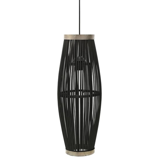 Lampa sufitowa wiklinowa, 27x68 cm, czarna / AAALOE Inna marka