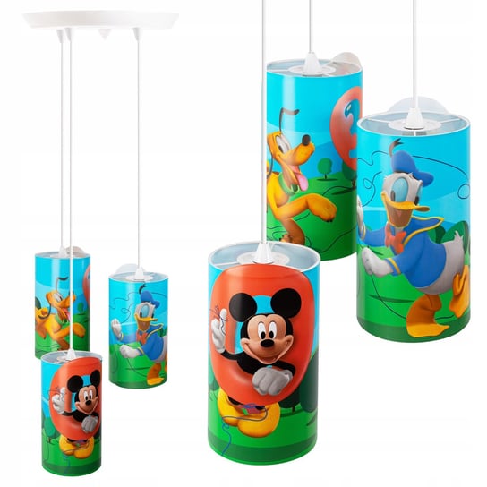 Lampa Sufitowa Wisząca Dziecięca Kolorowa Disney Myszka Miki Mickey Club Nowodvorski