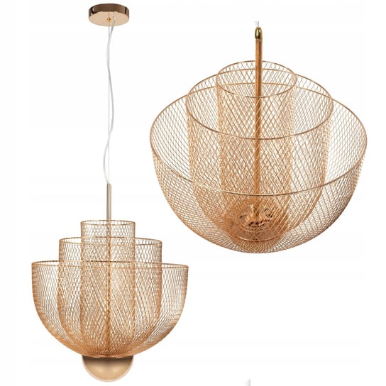 Lampa Sufitowa Wisząca Led Ażutowa Rose Gold Toolight