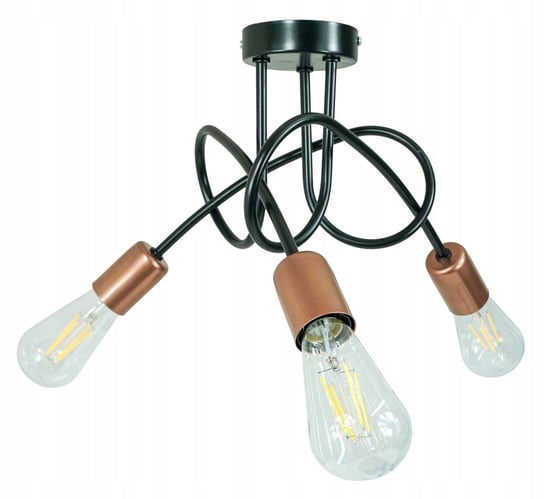 Lampa Sufitowa Wisząca Plafon Loft Edison 3 X E27 INECT