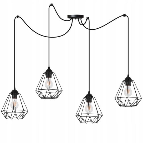 LAMPA sufitowa WISZĄCA żyrandol PAJĄK loft E27 LED INECT