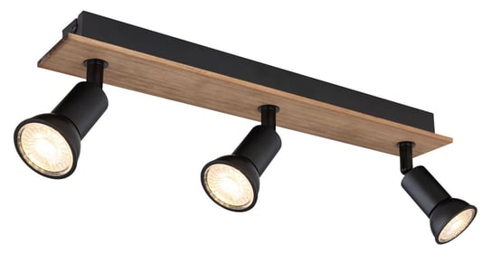 Lampa sufitowa z regulacją Drew 57998-3W drewno czarna Globo