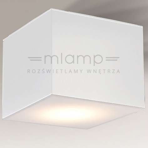 LAMPA sufitowa ZAMA 7055 Shilo natynkowa OPRAWA kwadratowa kostka cube biała Shilo