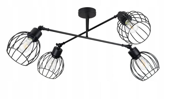 LAMPA sufitowa żyrandol regulowany LOFT drut 4 E27 INECT