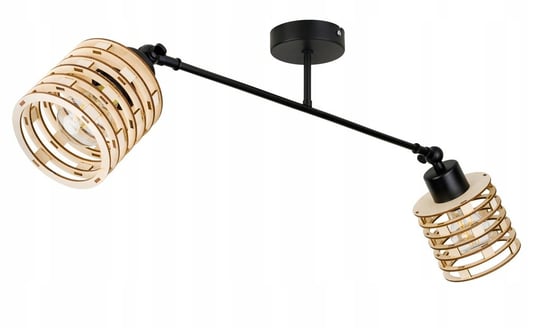 LAMPA sufitowa żyrandol regulowany LOFT E27 Drewno INECT